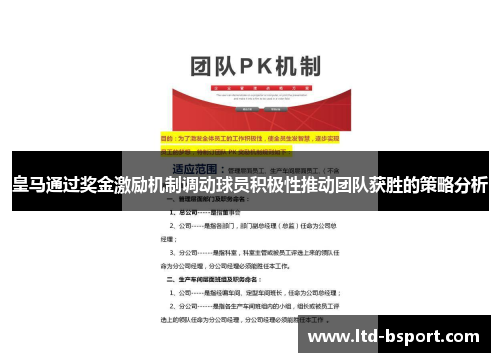 皇马通过奖金激励机制调动球员积极性推动团队获胜的策略分析